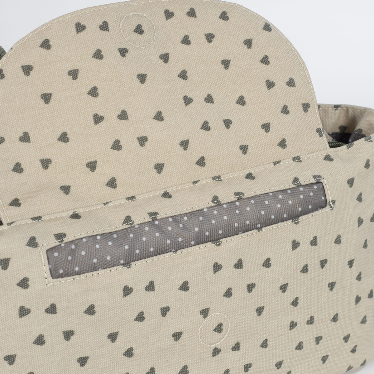 Organizador Corazones Poppy Musgo Walking Mum - Imagen 4