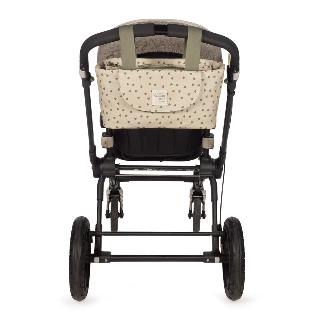 Organizador Corazones Poppy Musgo Walking Mum - Imagen 2