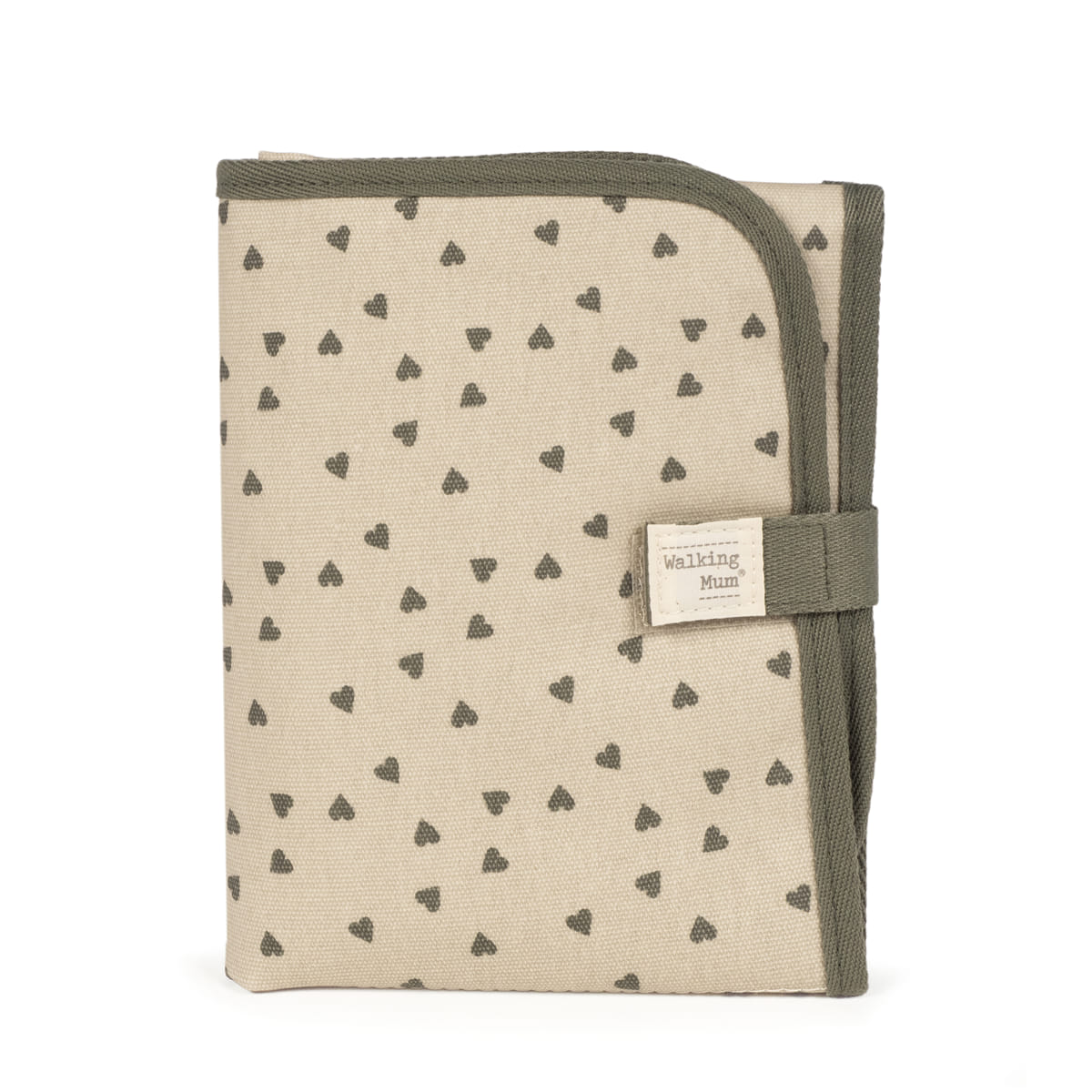Cambiador Corazones Poppy Musgo Walking Mum