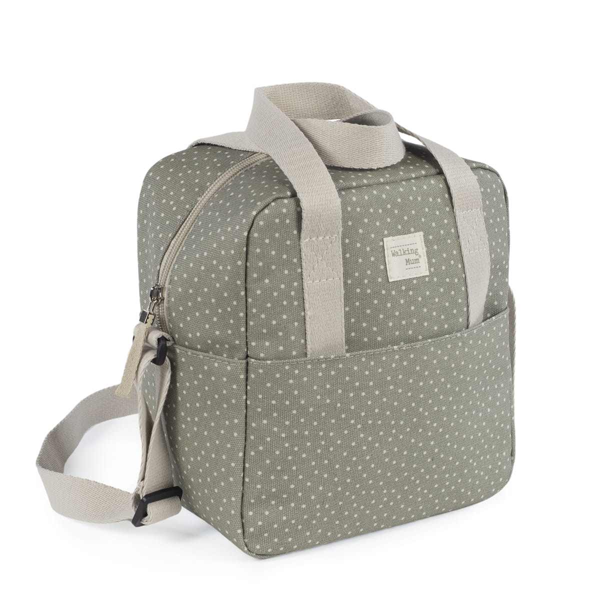 Bolsa Térmica Biberones Topito Poppy Musgo Walking Mum - Imagen 4