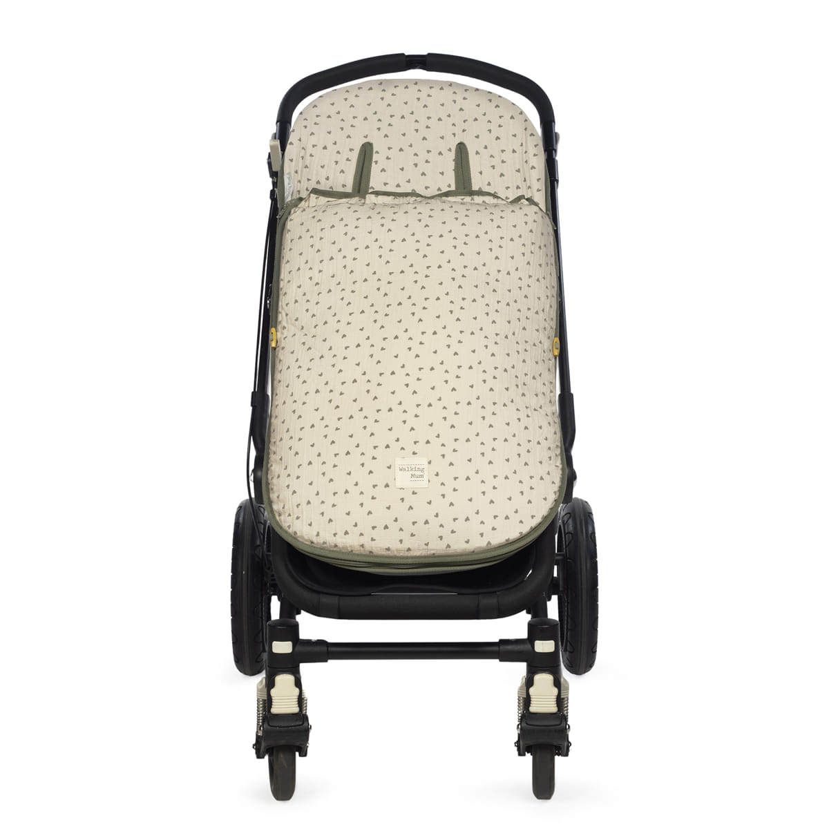Saco Silla Entretiempo Corazones Poppy Musgo Walking Mum
