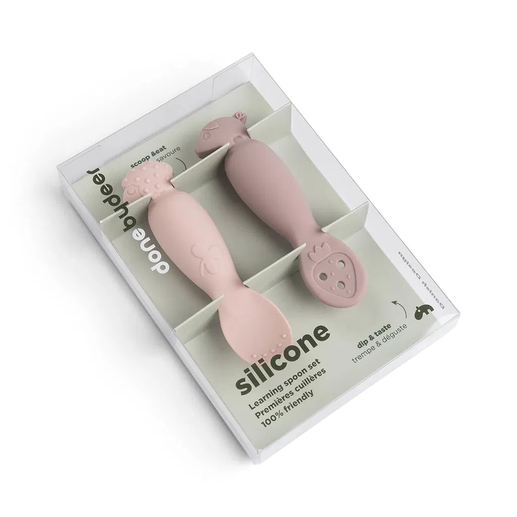 Set de Cucharas de Aprendizaje Tiny Farm Rosa - Imagen 2