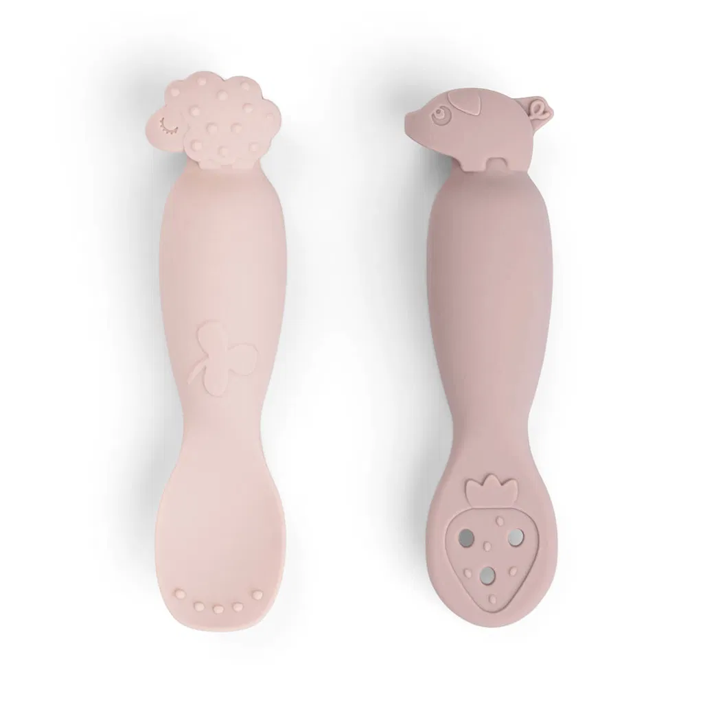Set de Cucharas de Aprendizaje Tiny Farm Rosa