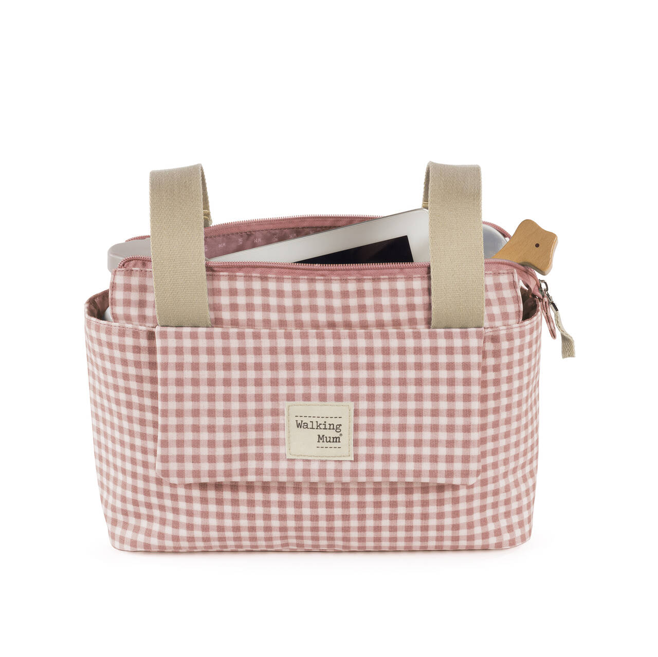 Bolso Organizador I Love Vichy Rosa Walking Mum - Imagen 5