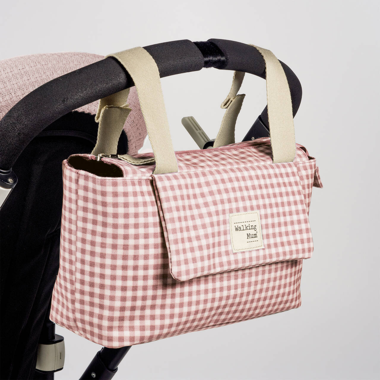 Bolso Organizador I Love Vichy Rosa Walking Mum - Imagen 3