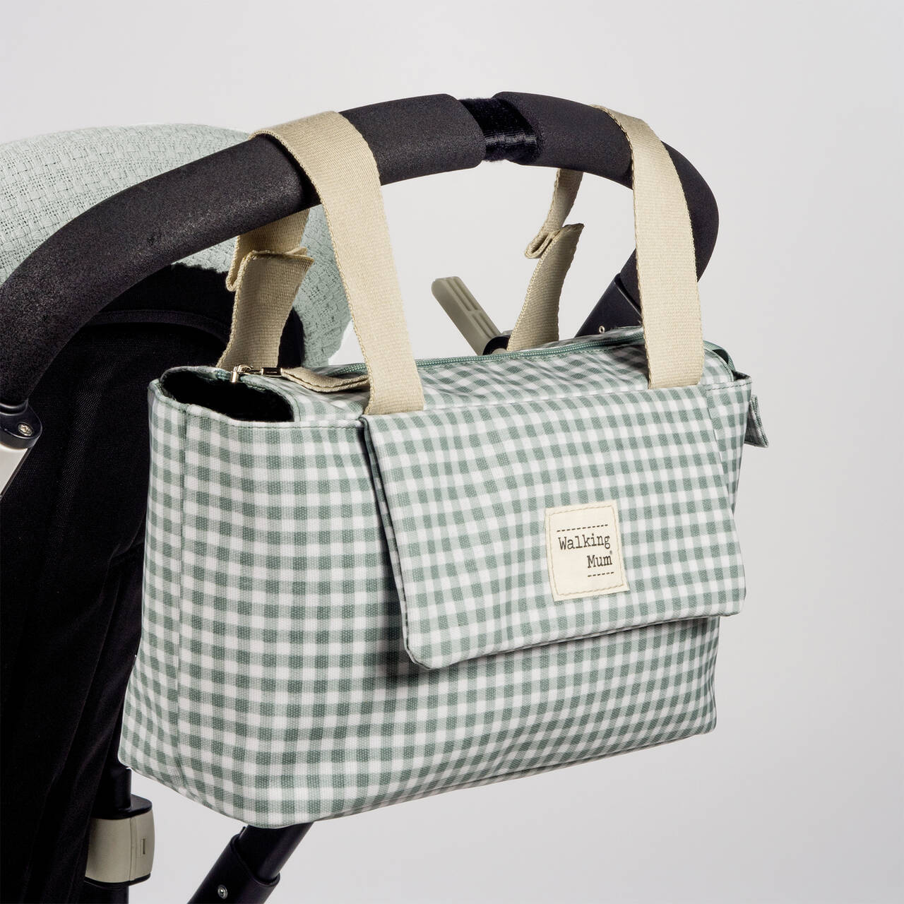 Bolso Organizador I Love Vichy Verde Walking Mum - Imagen 3