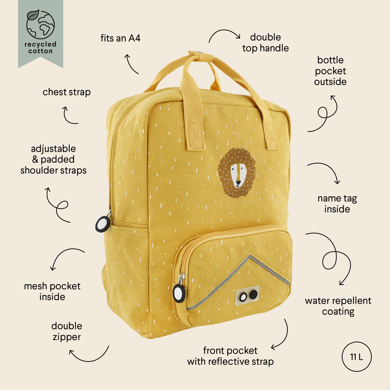Mochila grande - Mr. Lion Trixie - Imagen 5