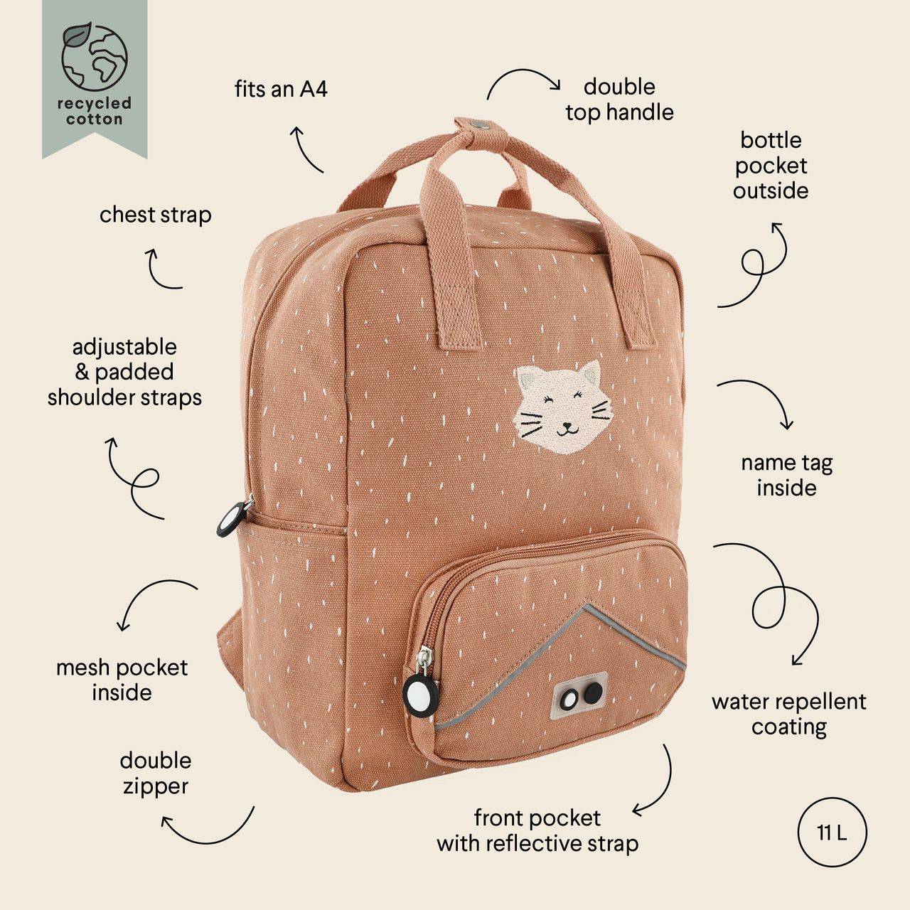 Mochila grande - Mr. Cat Trixie - Imagen 2
