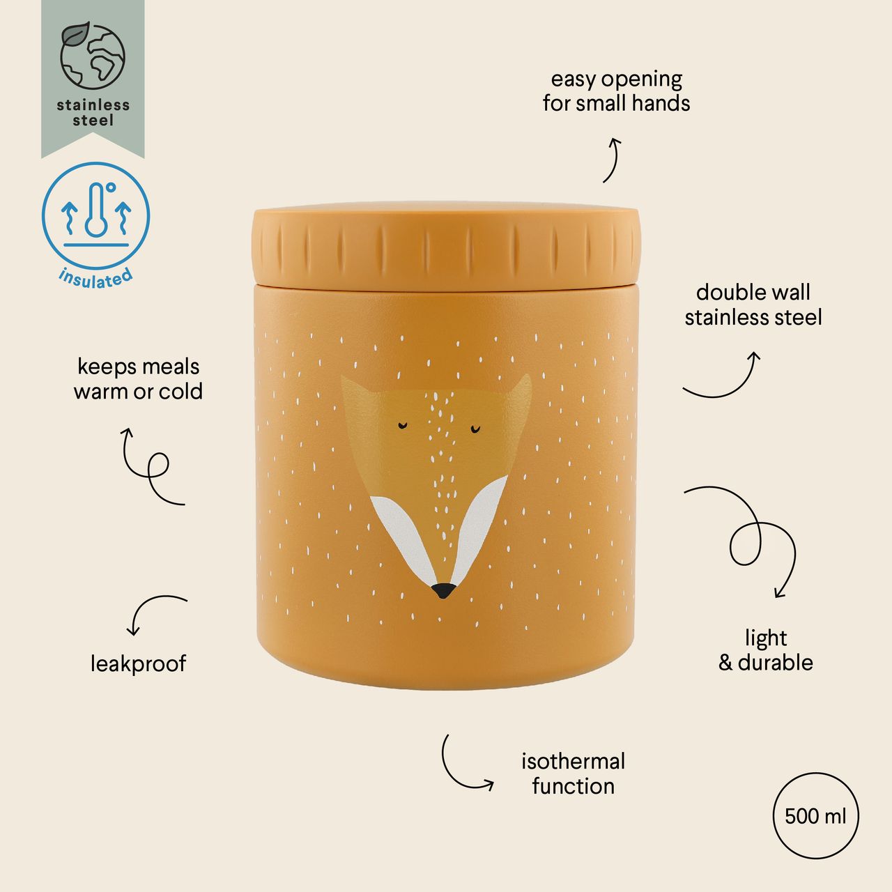 Termo sólidos 500ML Fox Trixie - Imagen 3