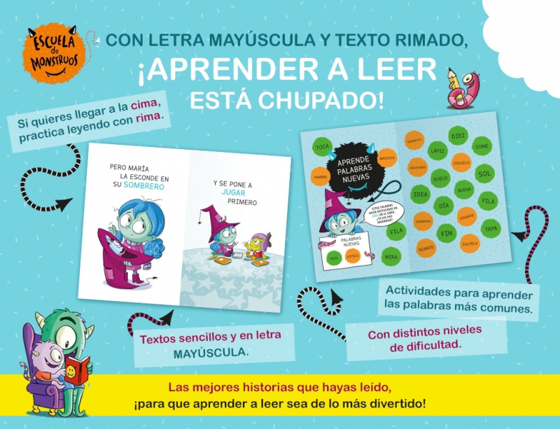 Aprender a leer en la Escuela de Monstruos 5 - Pasteles voladores de colores - Imagen 3
