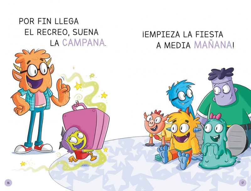 Aprender a leer en la Escuela de Monstruos 5 - Pasteles voladores de colores - Imagen 4