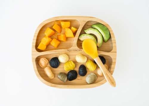 Plato bamboo toddler gris ECO RASCALS - Imagen 3