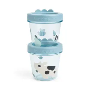 Contenedores porta alimentos 2-pack - Tiny farm - Azul Rosa Done by Deer