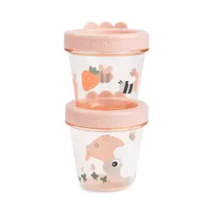 Contenedores porta alimentos 2-pack - Tiny farm - Rosa Done by Deer