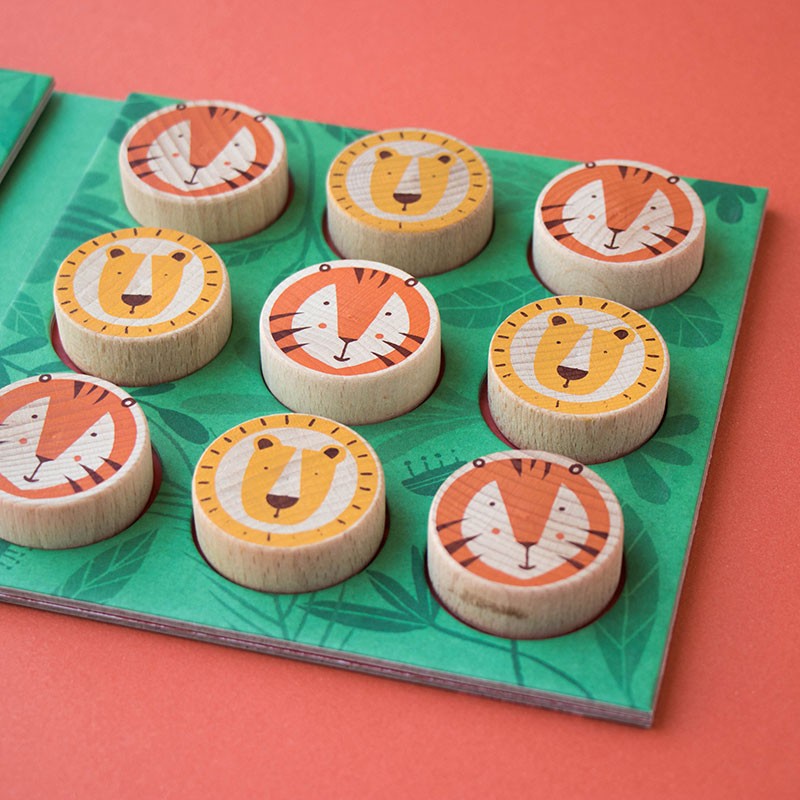 Tic Tac Toe - Lion & Tiger Londji - Imagen 2