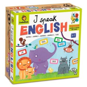 Juego Montessori - I Speak English - Animales Ludattica