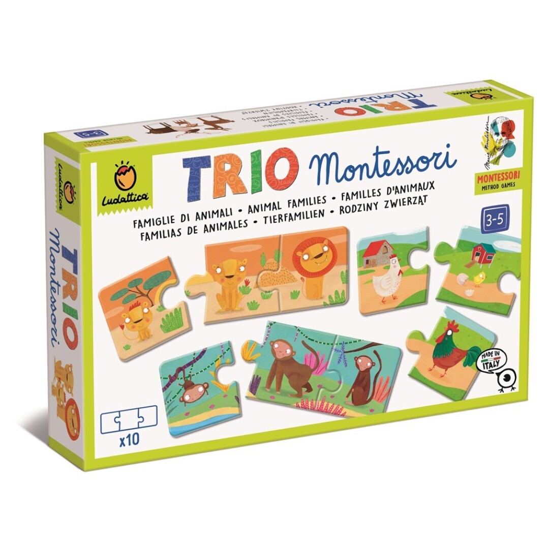 Trio Logic Montessori - Familias de Animales Ludattica