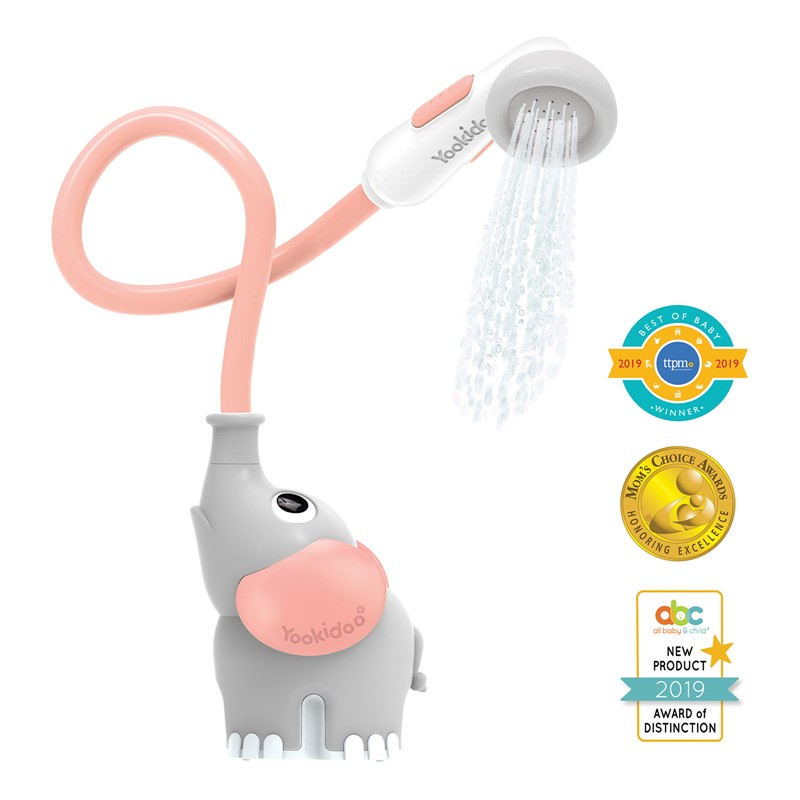 Ducha Bañera Elefante Rosa Yookidoo - Imagen 3