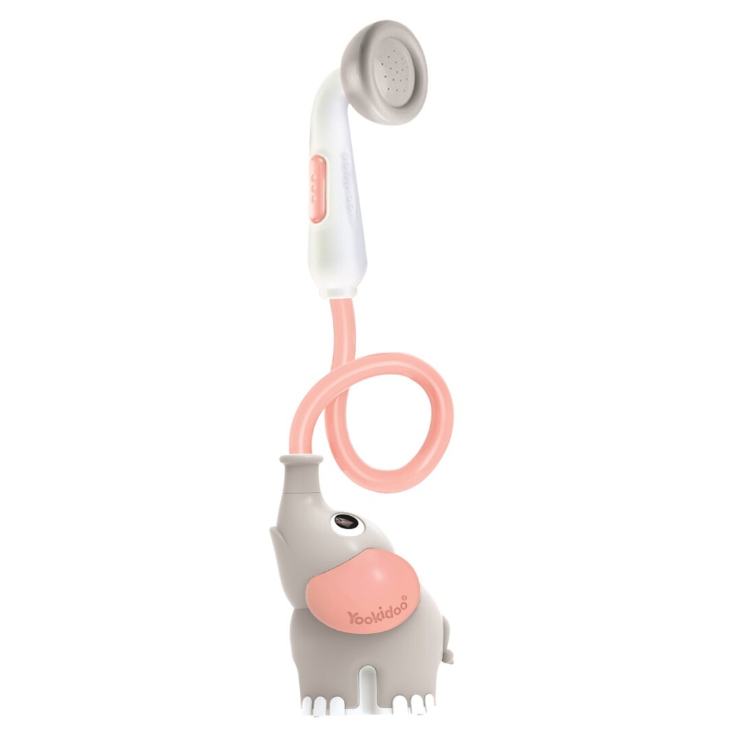 Ducha Bañera Elefante Rosa Yookidoo