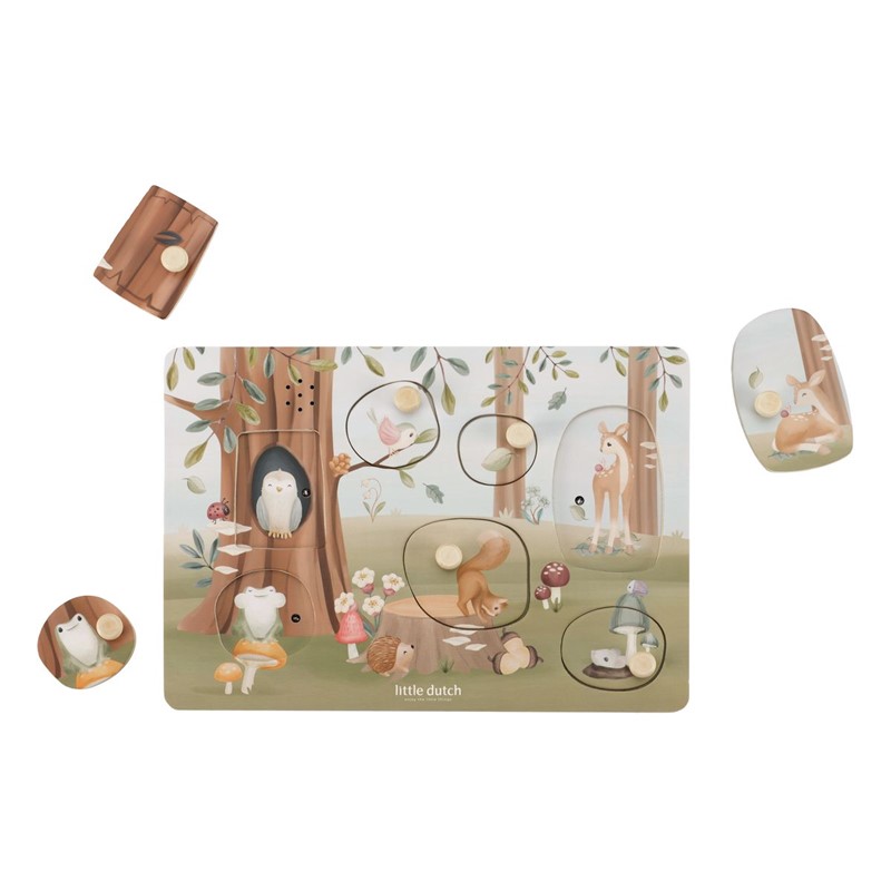 Puzzle con sonido Forest Friends Little Dutch - Imagen 2