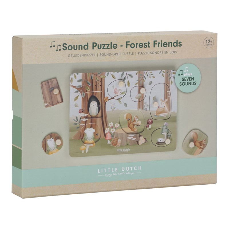 Puzzle con sonido Forest Friends Little Dutch - Imagen 4