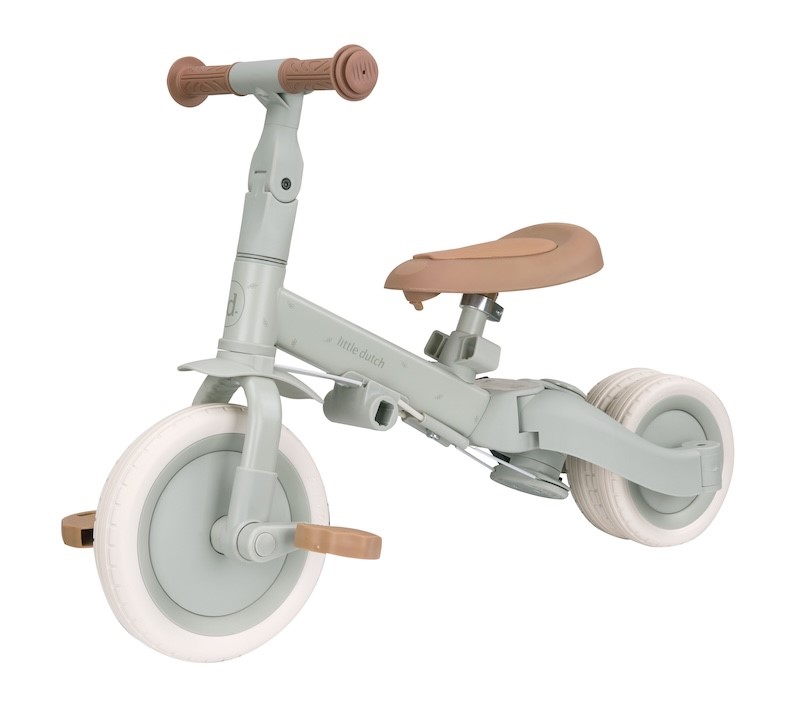 Triciclo con Barra Verde Little Dutch