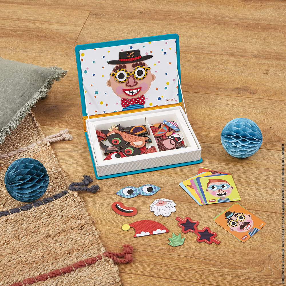 Magneti'Book Crazy Faces Chicas Janod - Imagen 5