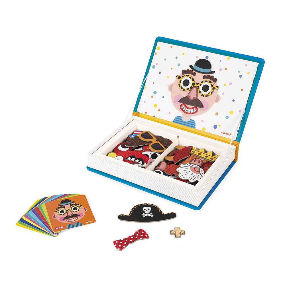 Magneti'Book Crazy Faces Chicas Janod - Imagen 4