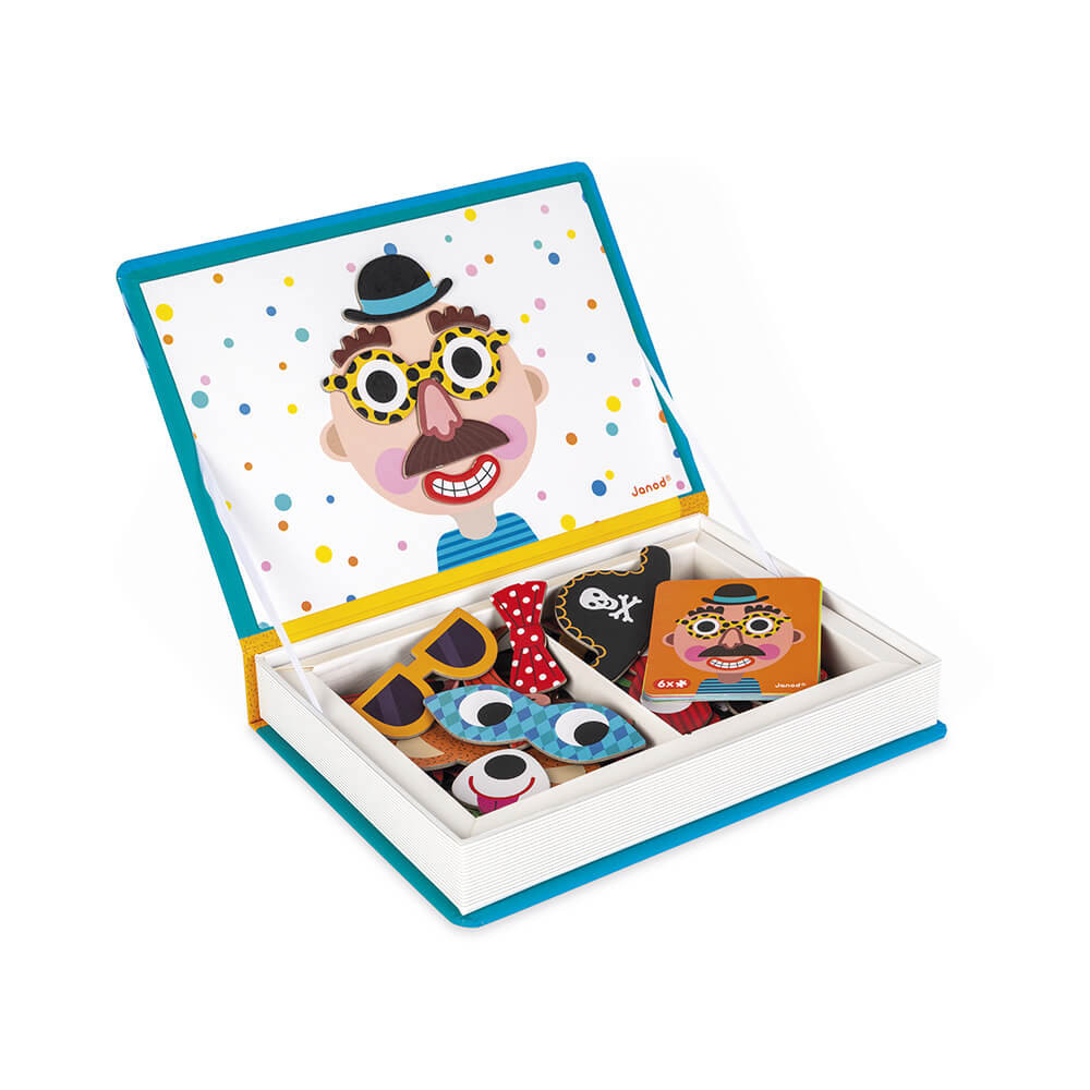 Magneti'Book Crazy Faces Chicas Janod - Imagen 3
