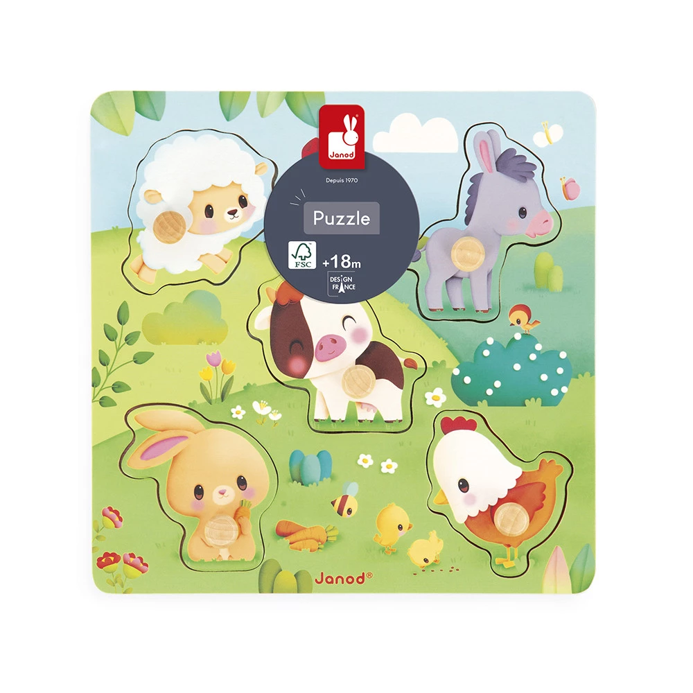 Puzzle táctil de 5 piezas Farmhouse - Imagen 3