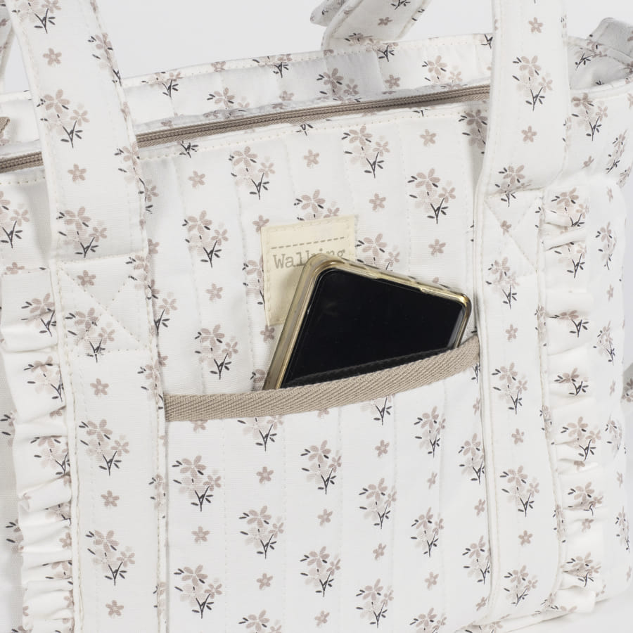 Bolsa Crossbody Botton Flores Walking Mum - Imagen 8