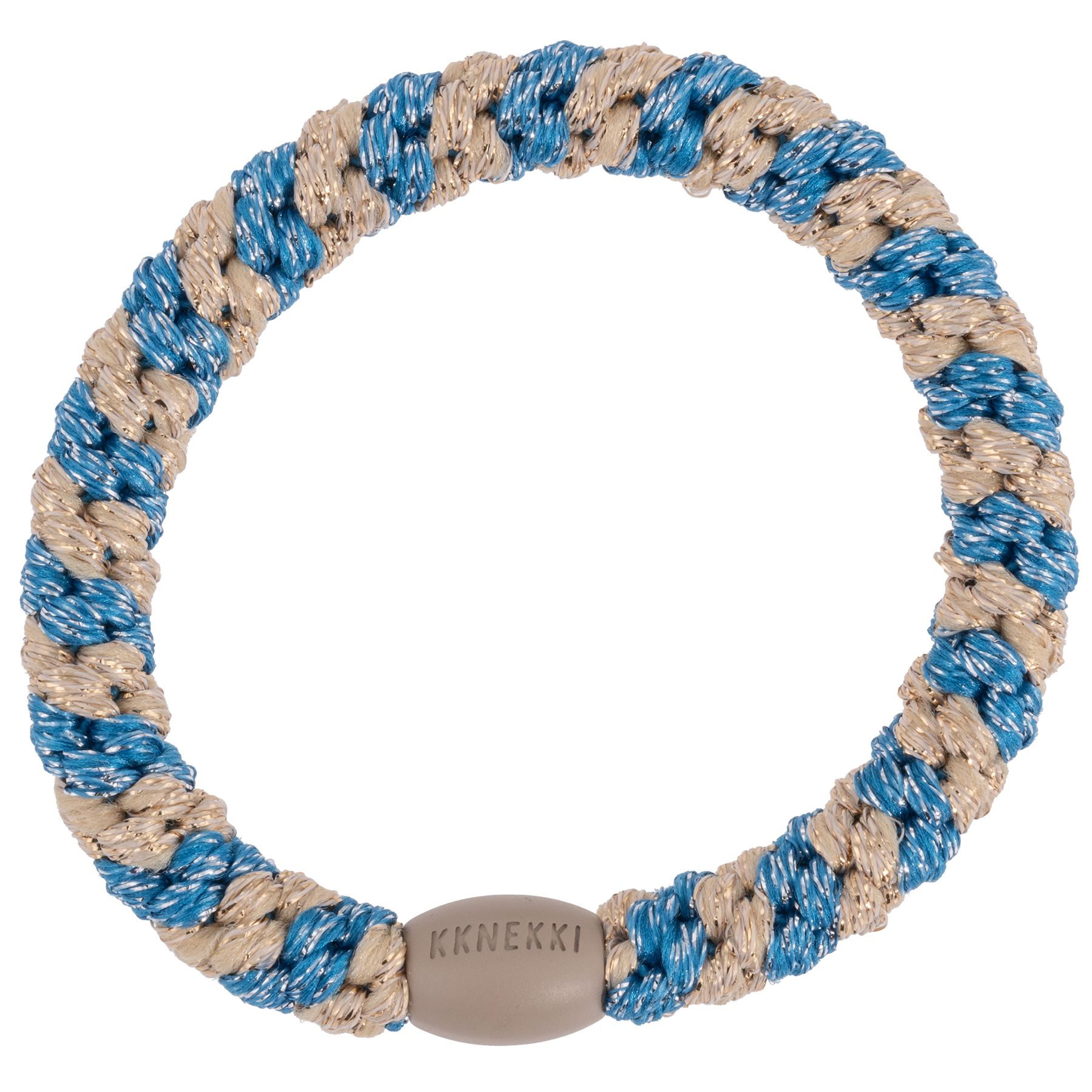 Kknekki Blue Silver Glitter Stripe
