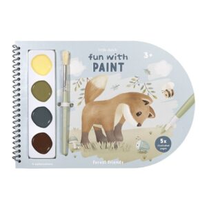 Libro Acuarelas Colorear Forest Friends Little Dutch