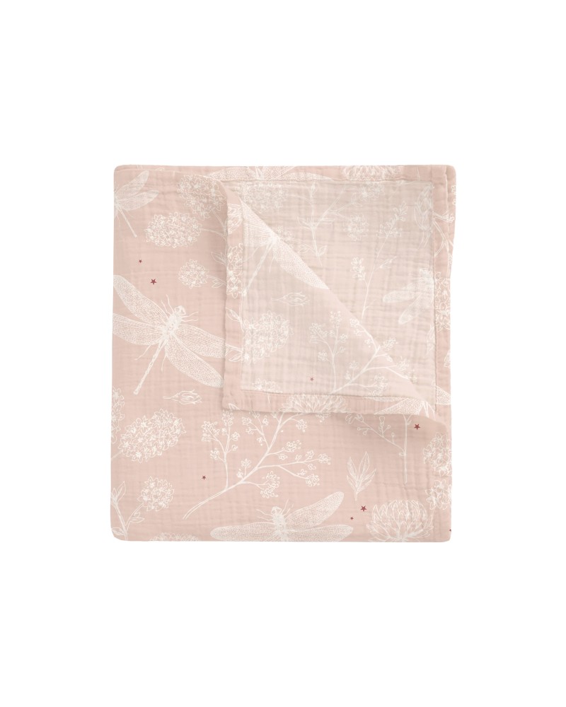 Muselina Bambú Dafne Rosa 120 x 120 Bimbidreams
