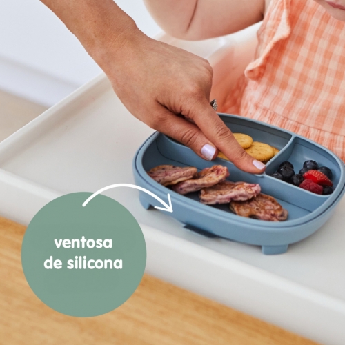 Plato 2 en 1 con ventosa y compatimentos extraíbles Ocean B.Box - Imagen 4
