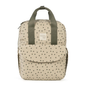 Mochila Corazones Poppy Musgo Walking Mum