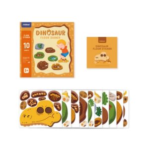 Rayuela con dinosaurios / adhesivos Mideer