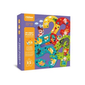 Puzzle para aprender los números Mideer