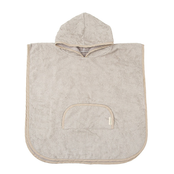 Poncho de baño Basics Gris T. 12-36 meses Bimbidreams