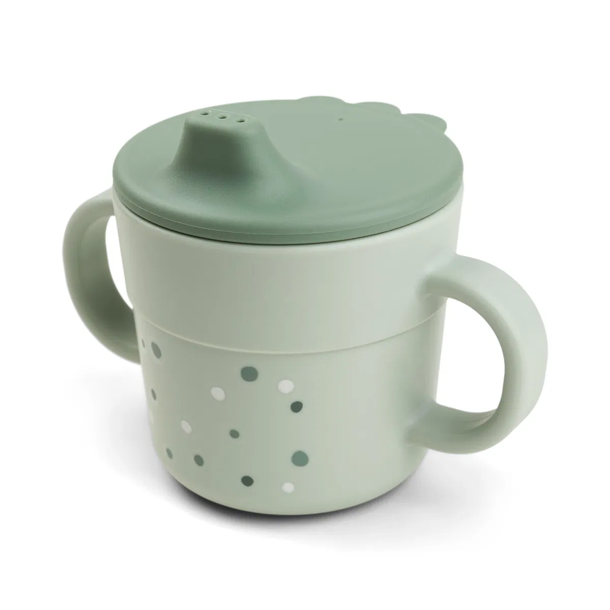 Foodie taza con asas Happy Dots Verde Done by Deer