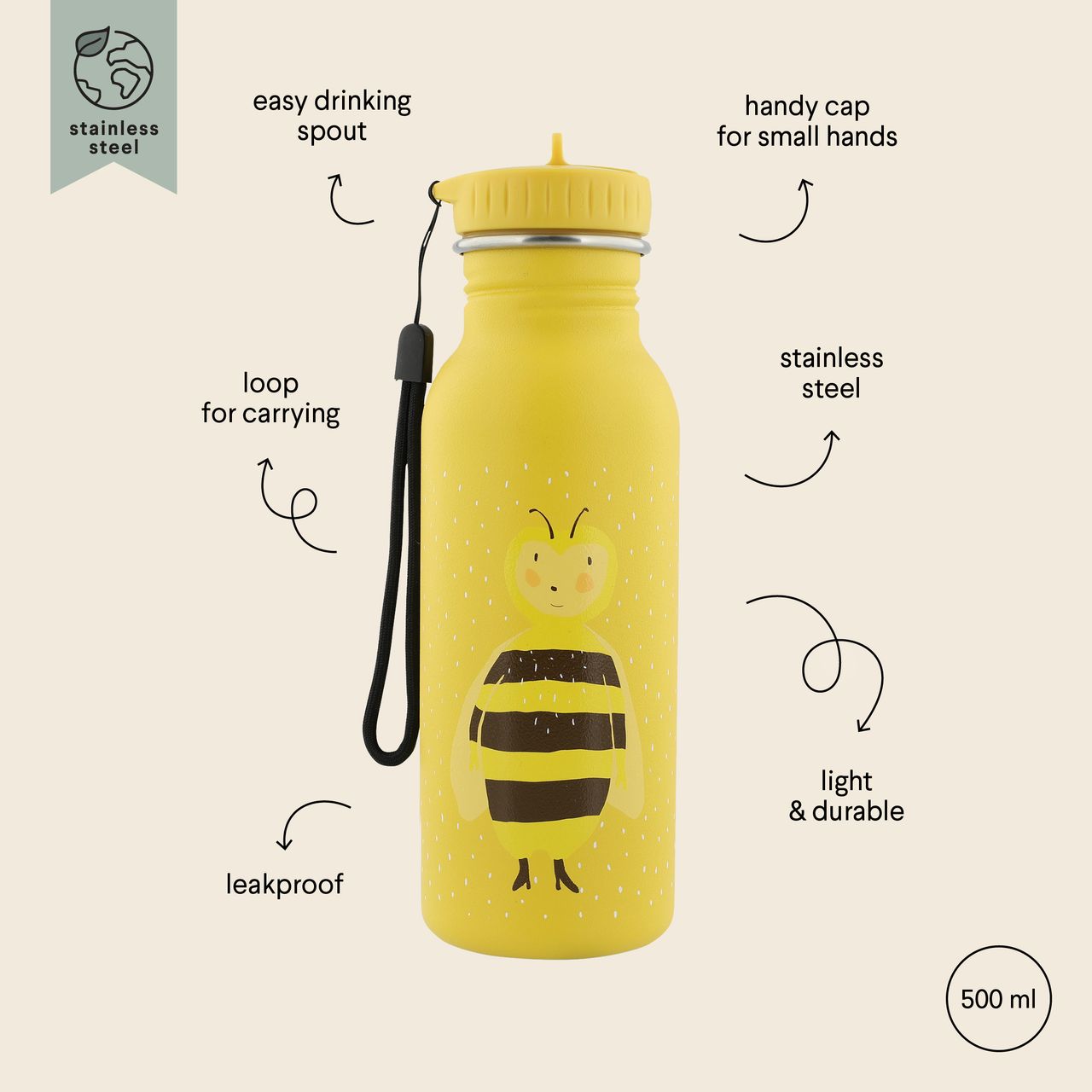 Botella de beber 500ml - Mr. Bumblebee Trixie - Imagen 2