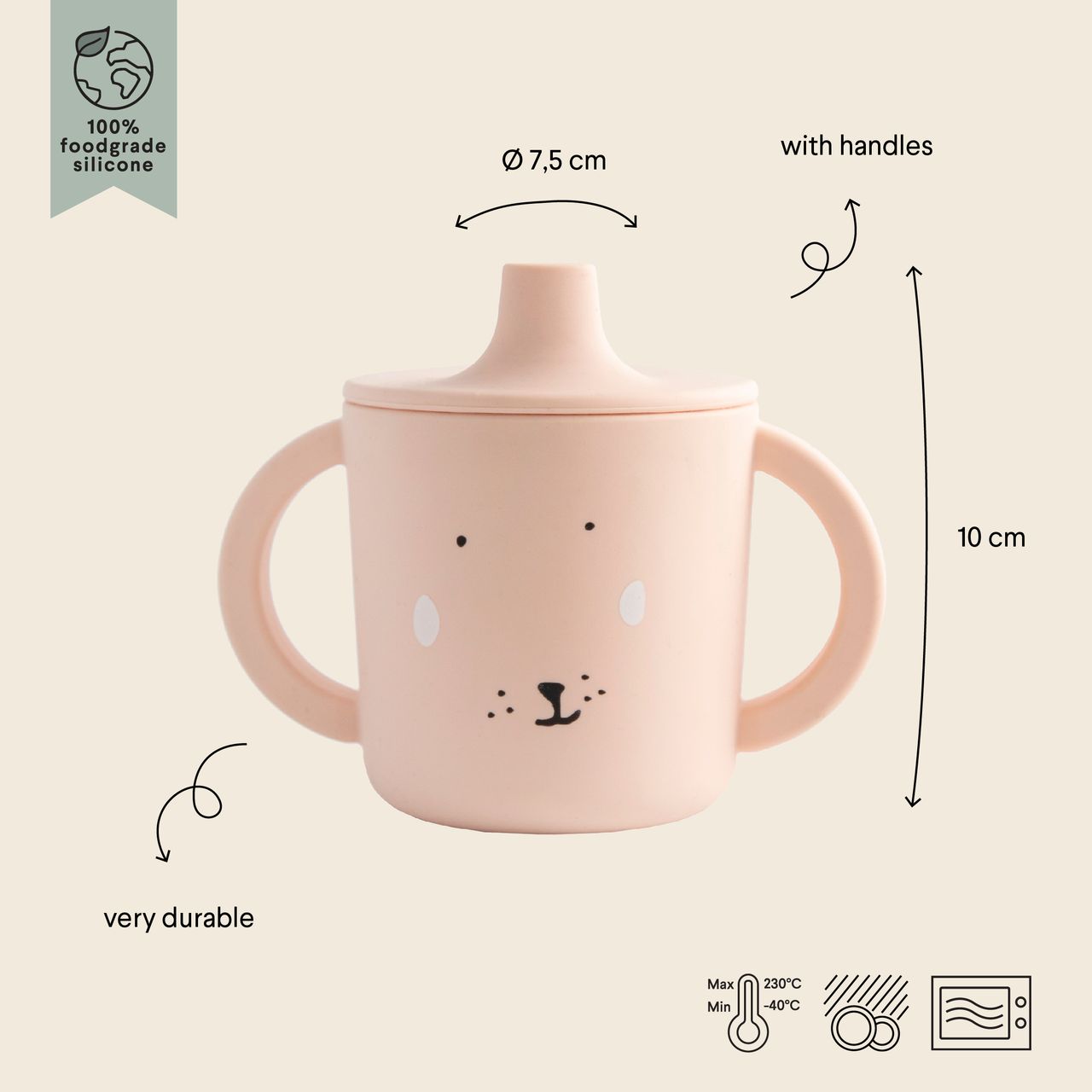 Silicona taza para beber - Mrs. Rabbit Trixie - Imagen 2