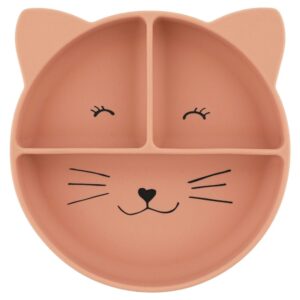 Plato compartimentado con ventosa Mrs. Cat Trixie