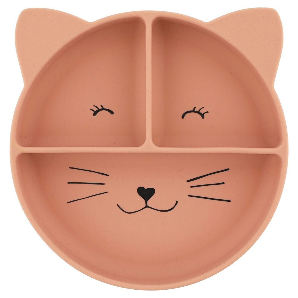 Plato compartimentado con ventosa Mrs. Cat Trixie
