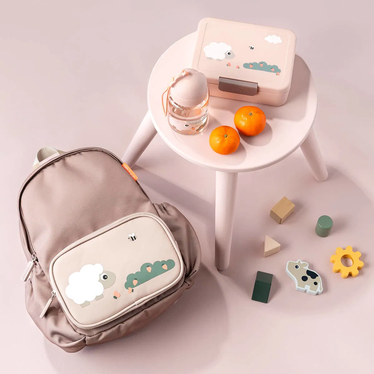 Mochila Infantil Tiny Farm Rosa Done by Deer - Imagen 4
