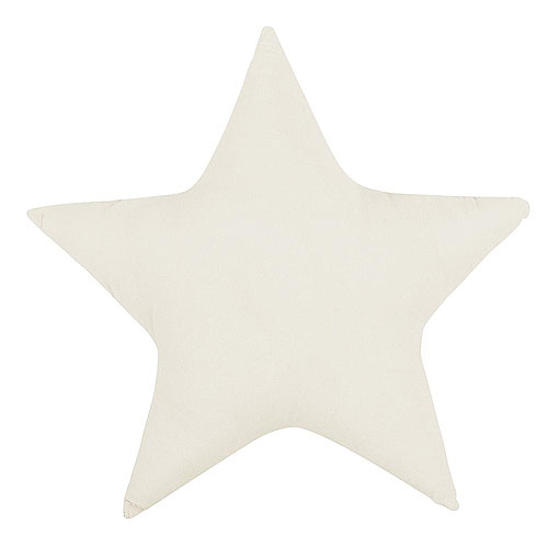 Cojín decorativo Estrella Blanco 40x40 Bimbidreams