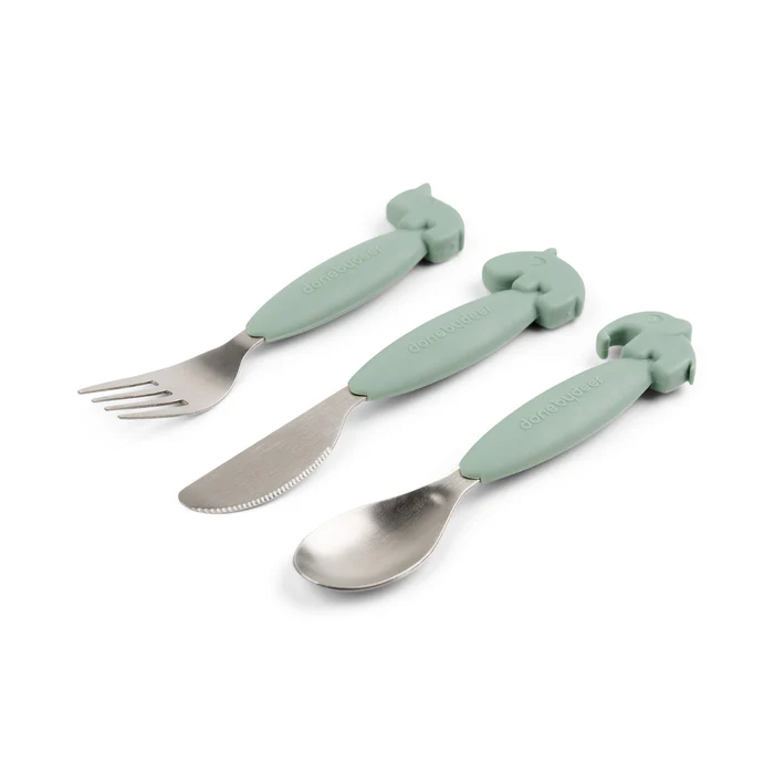 Easy-grip Cuberteria Deer Friends Verde - Imagen 4