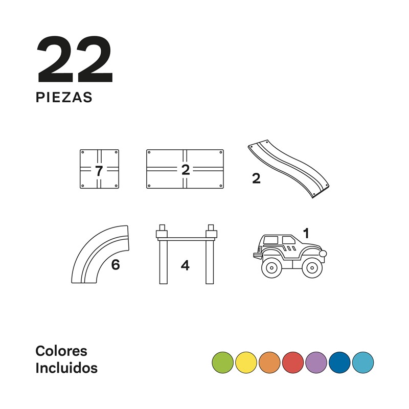 Imanix de Carreras Pista 22 pzas - Imagen 3