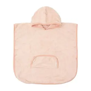 Poncho de baño Basics Rosa Empolvado T. 12-36 meses Bimbidreams