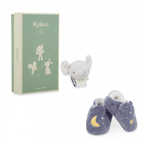 Pulsera y Patucos con Sonido Elefante Kaloo